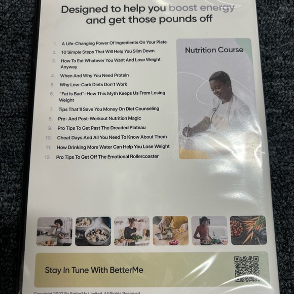 BM Better me nutrition course DVD new - Picture 3 of 3